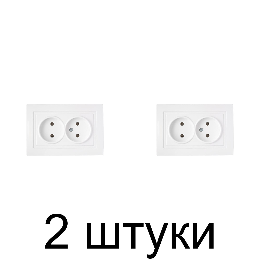 Розетка Bylectrica УЮТ РС16-343 2мест. бел. -2шт #1