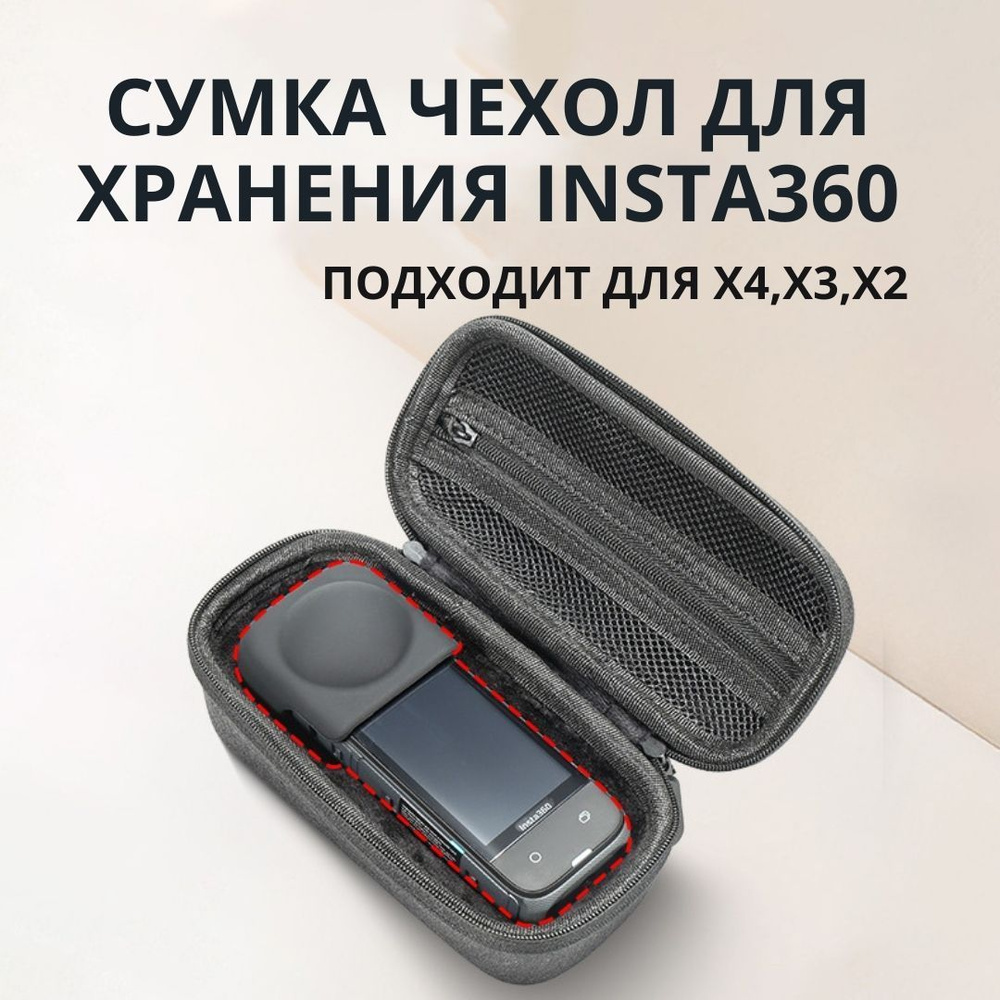 сумка чехол для хранения камеры совместима с Insta360 X4, X3, X2  #1