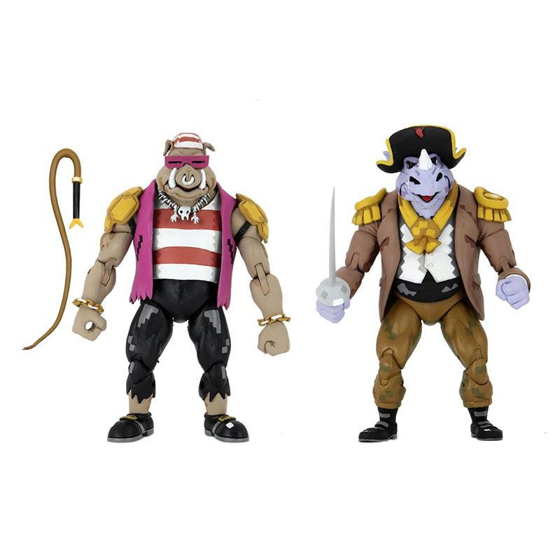 Фигурка NECA54176 Ninja Turtles Turtles in Time Pack 2 Pirate Rocksteady & Bebop #1