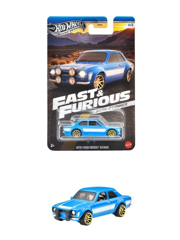 Машинка коллекционная Mattel Hot Wheels 2024 HNR88 Fast & Furious 1970 Ford Escort RS1600  #1