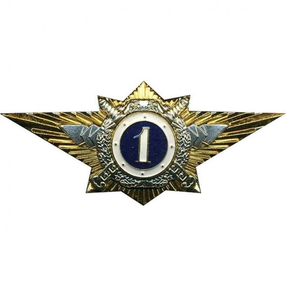 Знак нагрудный Классность офицерского состава МВД "1" 699629  #1