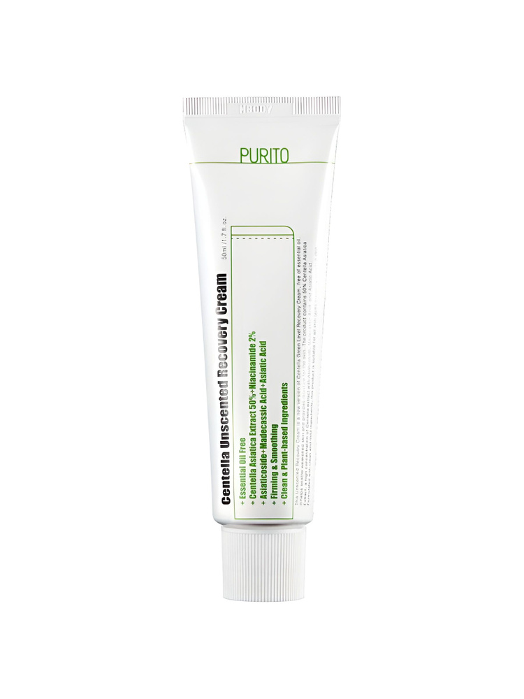 PURITO Восстанавливающий крем с комплексом центеллы Centella Unscented Recovery Cream, 50мл  #1