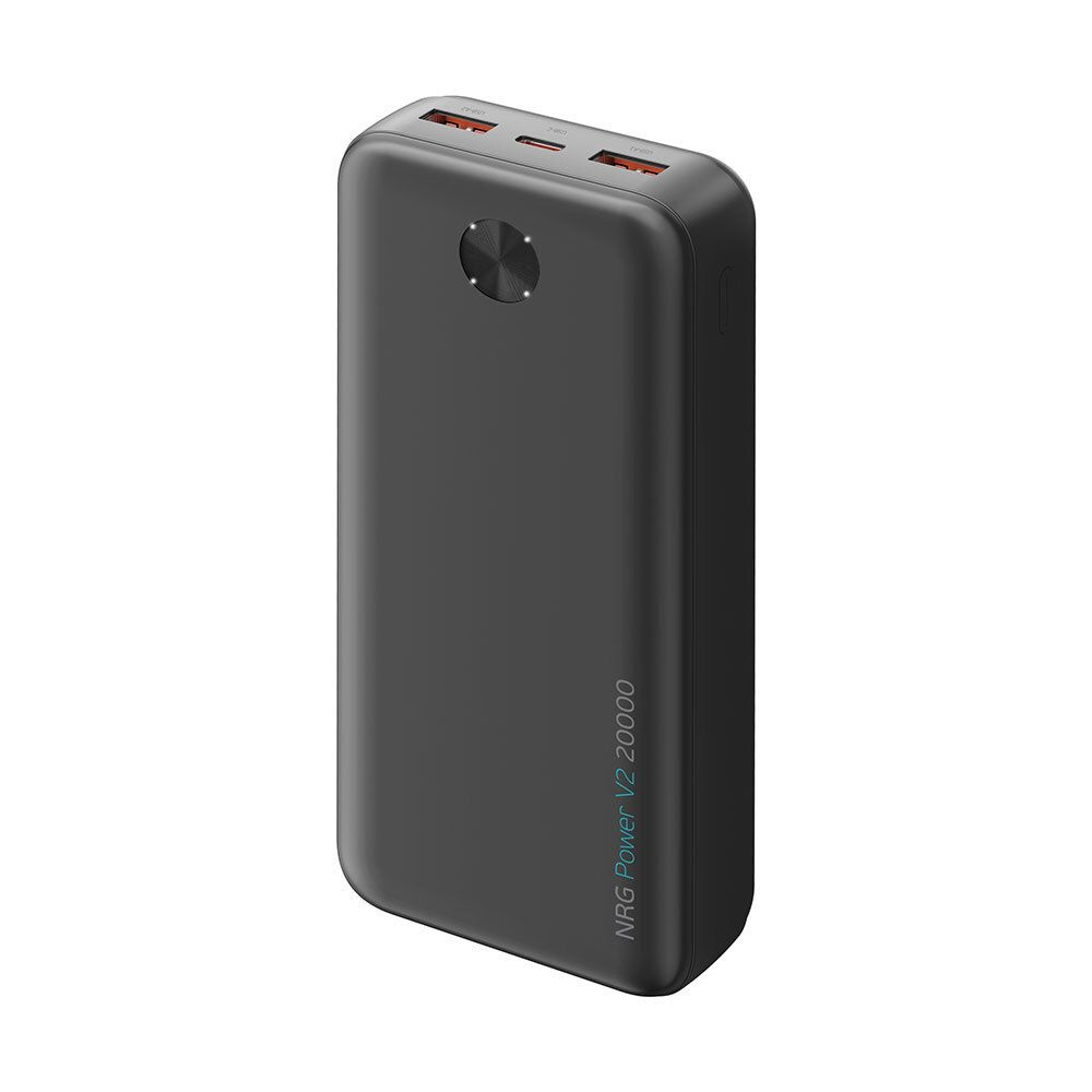 Внешний аккумулятор NRG Power V2 20000 мА-ч, 2A, 2xUSB,powerbank черный, Deppa, 33680 #1