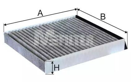 MFILTER Фильтр салонный арт. K 9051C, 1 шт. #1