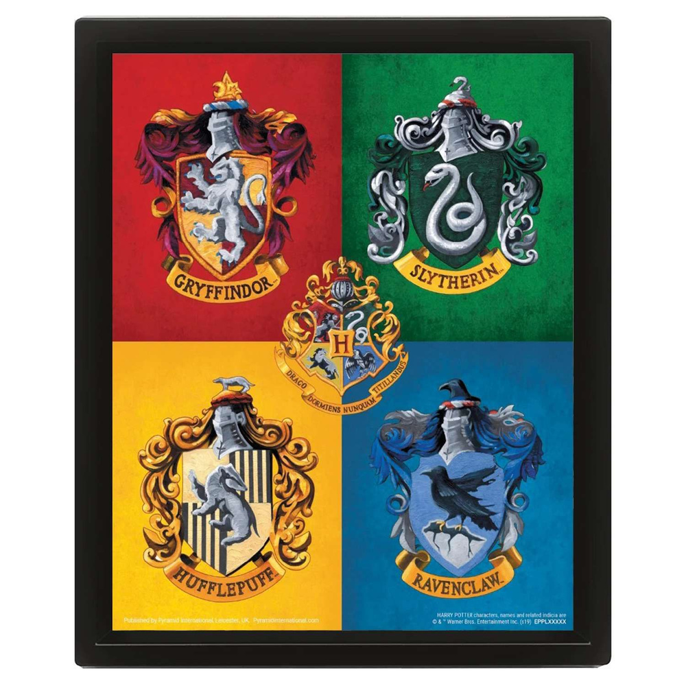 Постер 3D Harry Potter Colourful Crest EPPL71364 #1