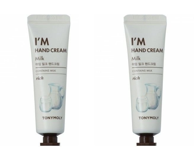 Tonymoly Увлажняющий крем для рук I'm Hand Cream Milk, с экстрактом молочного протеина, 30 мл, 2 шт  #1