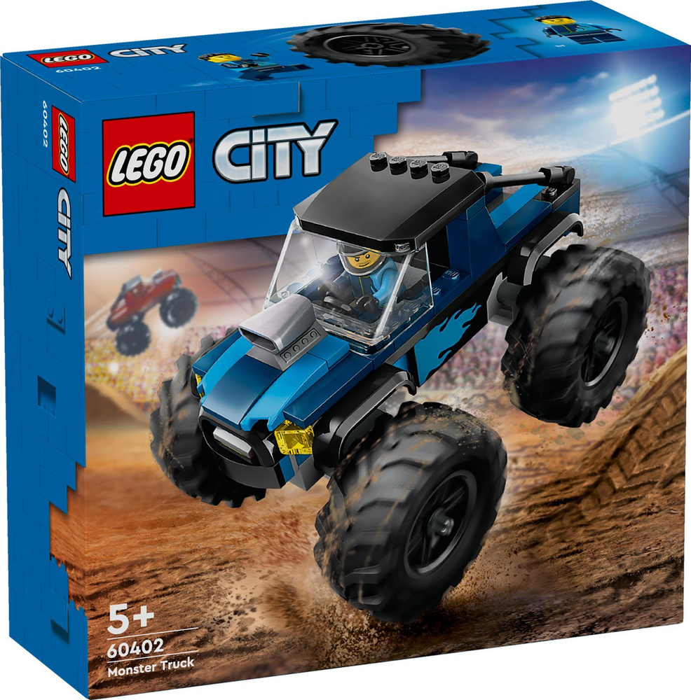 Конструктор LEGO City Синий монстр-трак, 148 деталей, возраст от 5+, 60402 #1