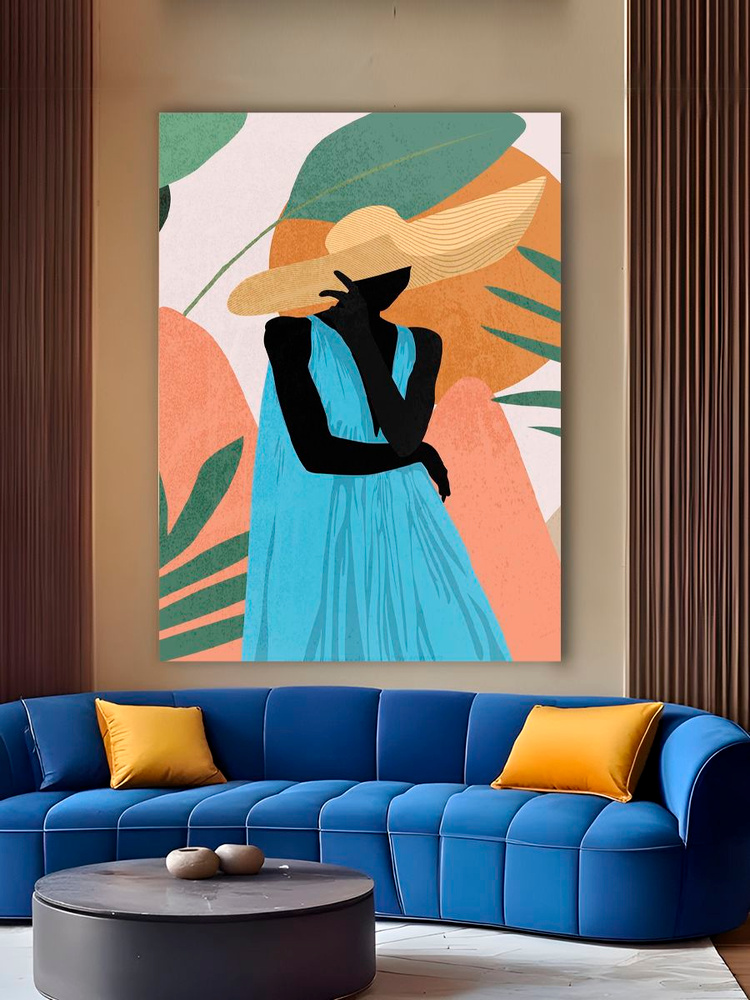 Картина на стену для интерьера Абстракция Сканди 50х70 см. #1