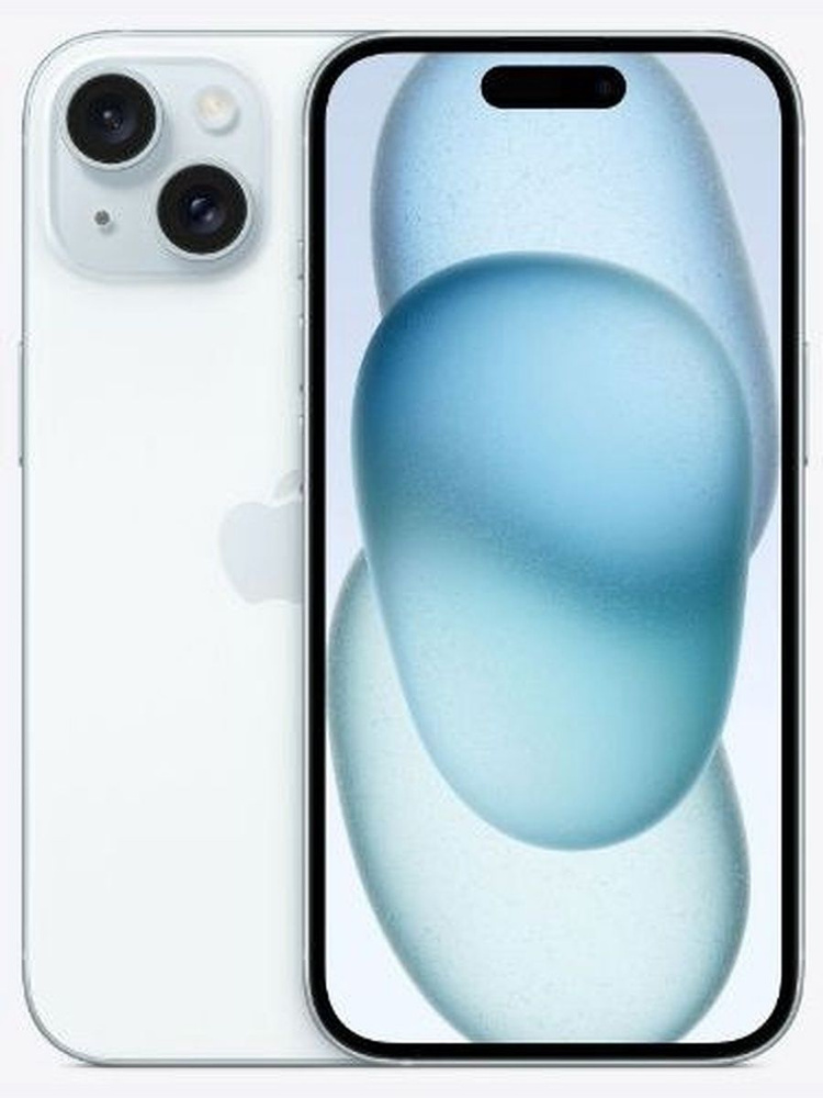 Apple Смартфон iPhone 15 SIM+eSIM 128 ГБ, Nano-SIM, синий #1