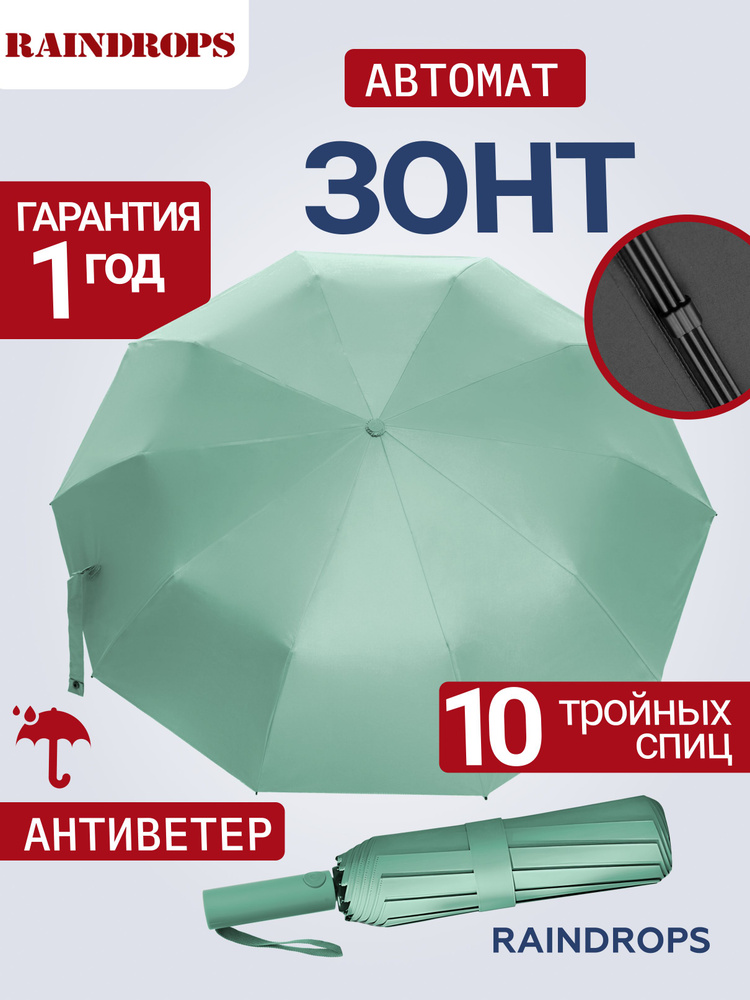 Зонт женский автомат антиветер укрепленный #1