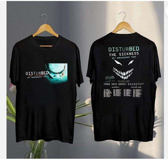 Футболка Футболка 2025 Disturbed The Sickness 25th Anniversary Tour Shirt  The Sickness 2025 1 шт #1