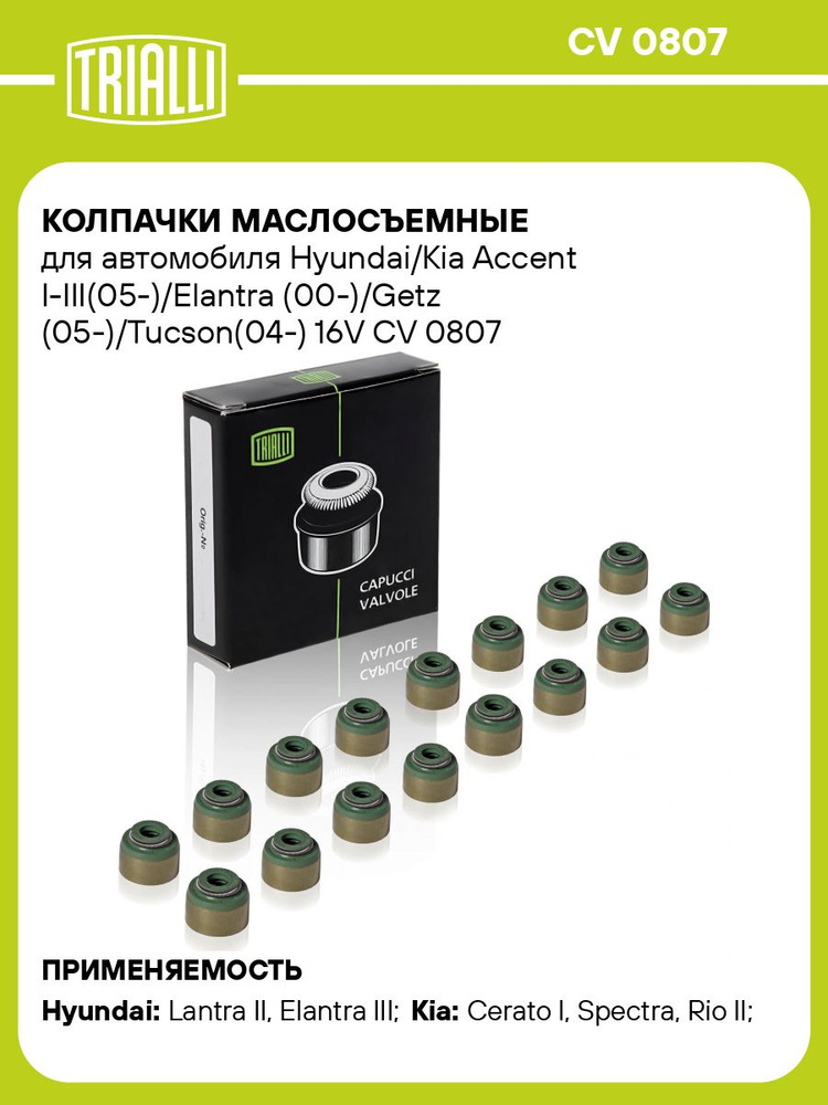 Колпачок маслосъёмный HYUNDAI CM10/IX35/SANTA FE/TUCSON/KIA SORENTO/SPORTAGE