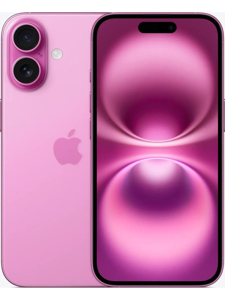 Apple Смартфон iPhone 16, eSIM+SIM 8/256 ГБ, Nano-SIM, розовый #1