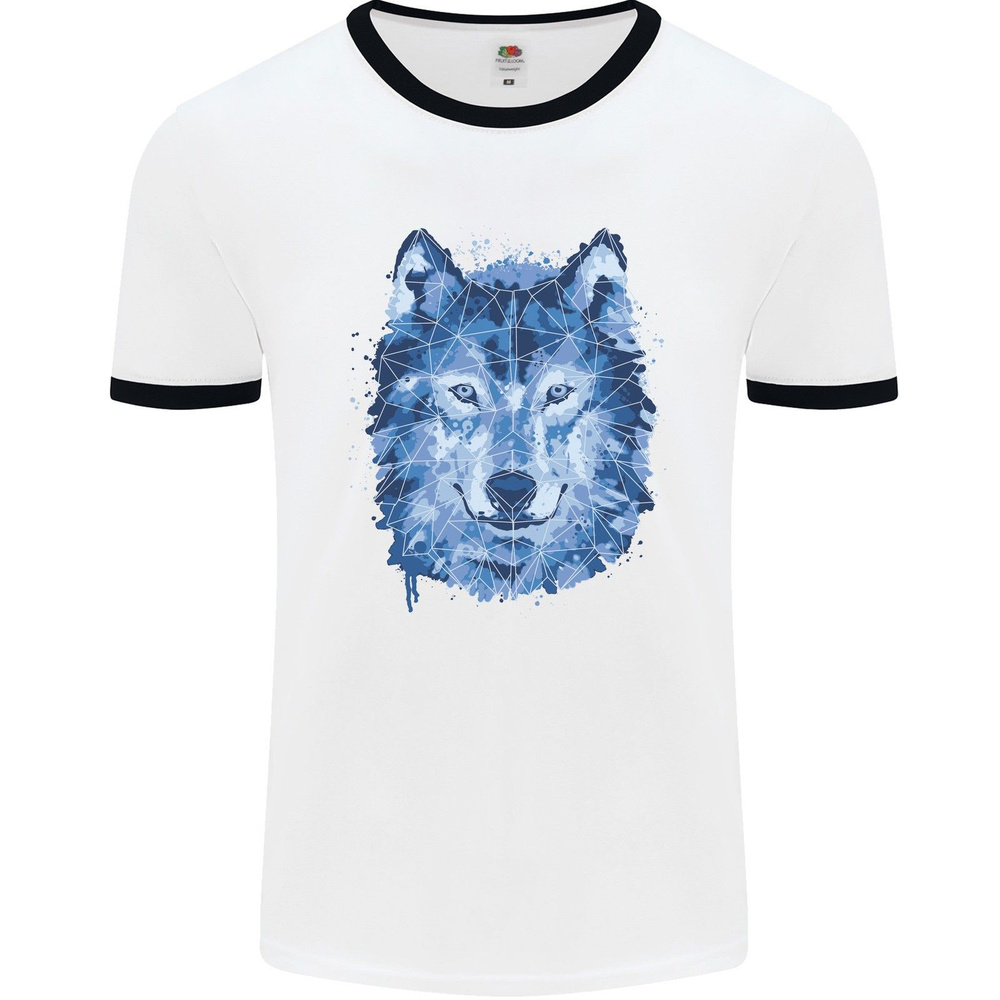 Футболка Футболка A Polygon Wolf Herren Ringer #1