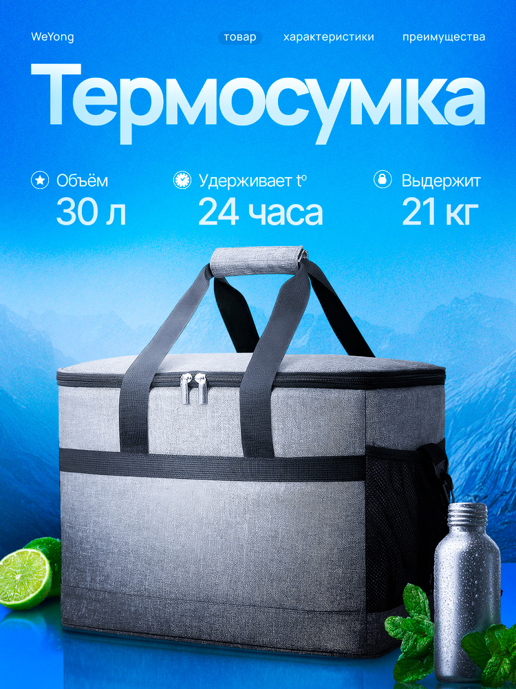 Сумка-холодильник WeYoung (термосумка изотермическая)/30л/41*30*26см #1