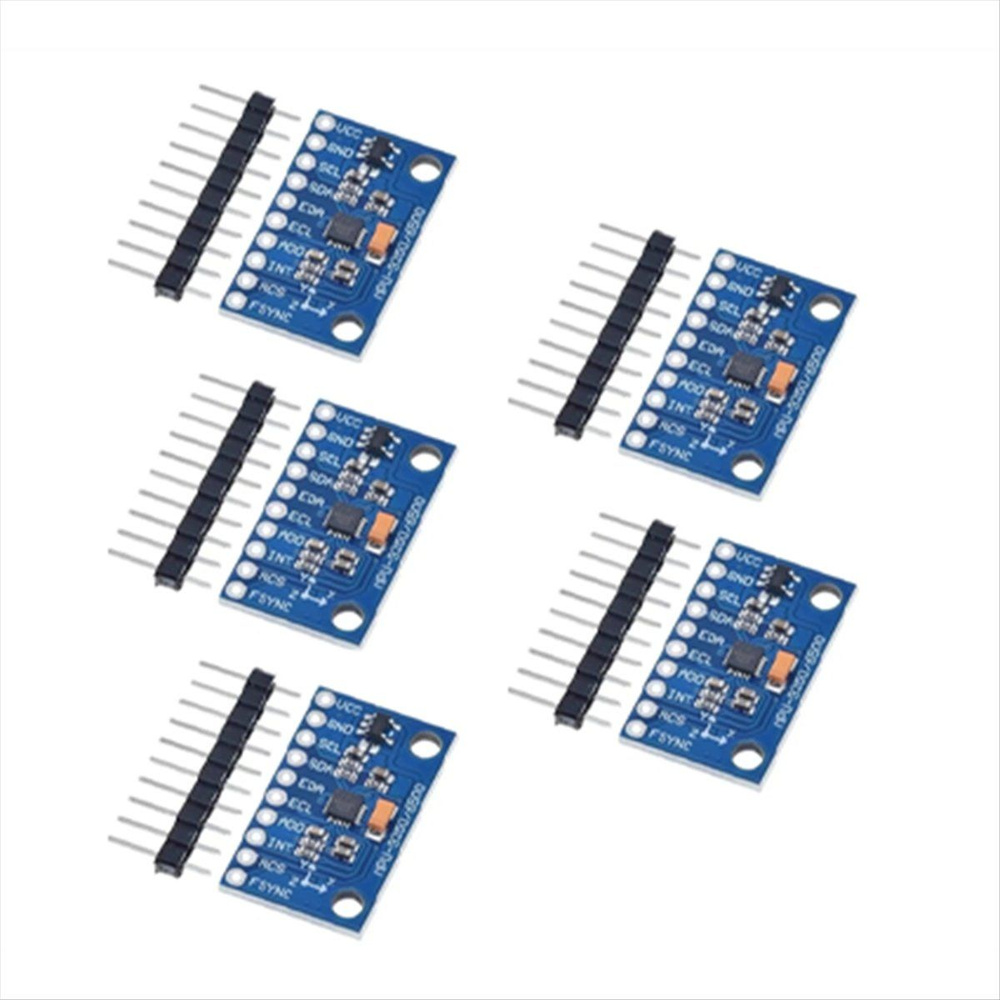 5 Шт. IIC I2C SPI MPU-9250 MPU-6500 6-Осевой Акселерометр Для Arduino ...