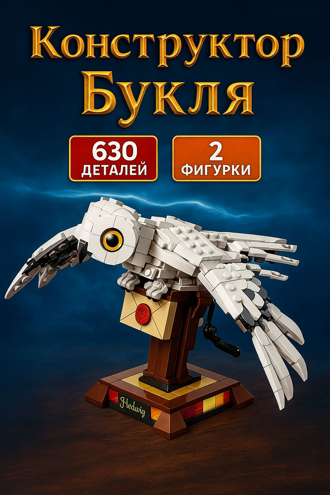 Конструктор Magic Caste Сова Букля (Хедвиг) 630 деталей #1