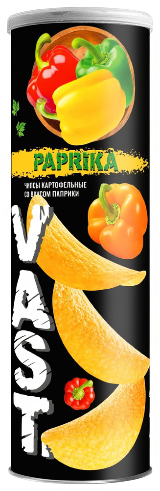 Чипсы Vast паприка, 160г #1