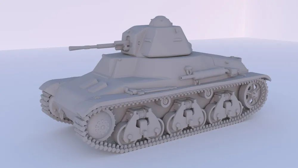 Сборная модель Танк Hotchkiss H35 25mm Cannon Raccourd mle 1935 в масштабе - 1:87 #1948 #1