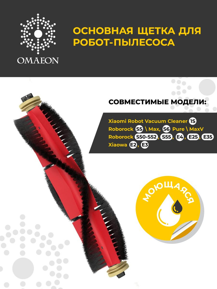 Основная щетка для робота-пылесоса Robot Vacuum Cleaner 1S, S5, Max, S6, Pure, MaxV, S50 S51 S52 S55, #1