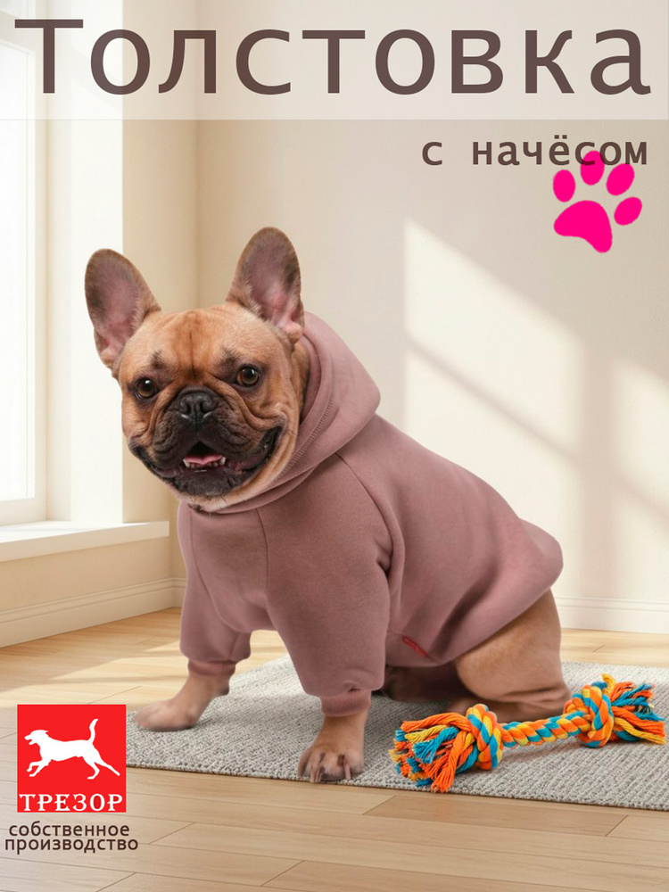 Толстовка для собак с начесом #1