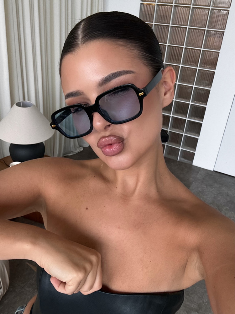 Солнцезащитные круглые очки с чехлом #1