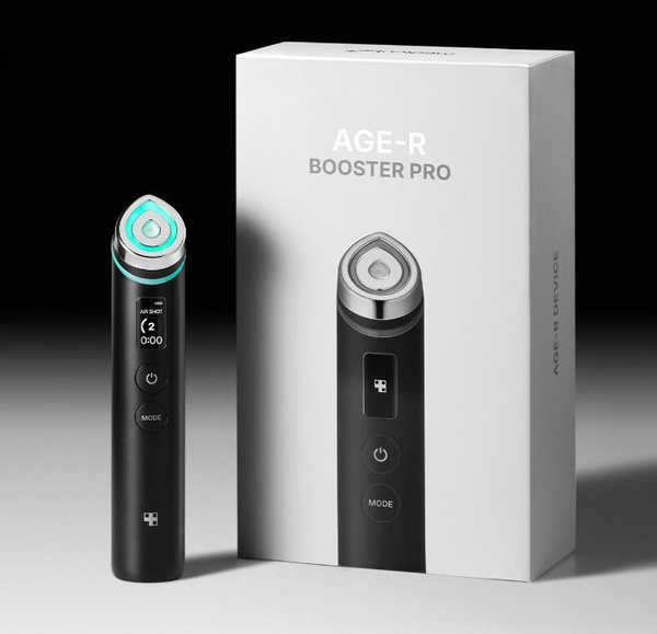 medicube ☆ AGE-R BOOSTER PRO ／ブラック／美顔器 Medicube AGE-R Booster Pro, корейский микротоковый