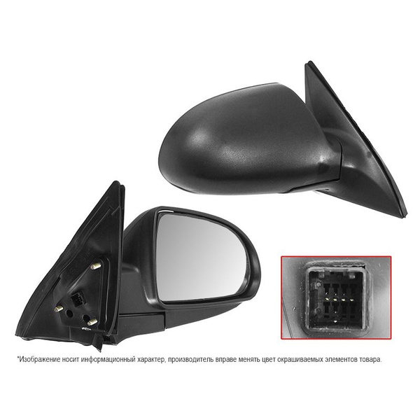Полотно зеркала Hyundai Elantra 06-12 (Справа/ Обогрев)