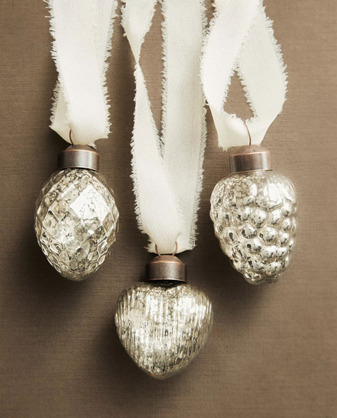 ZARA HOME Shaped Christmas Tree Ornament Set (3 pcs) / Набор фигурных ...
