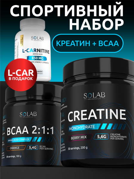 bcaa и l carnitine BCAA, креатин, л-карнитин подарочный для мужчин и женщин подарок спортипит,  Набор спортивного питания купить на OZON по низкой цене (819379325)