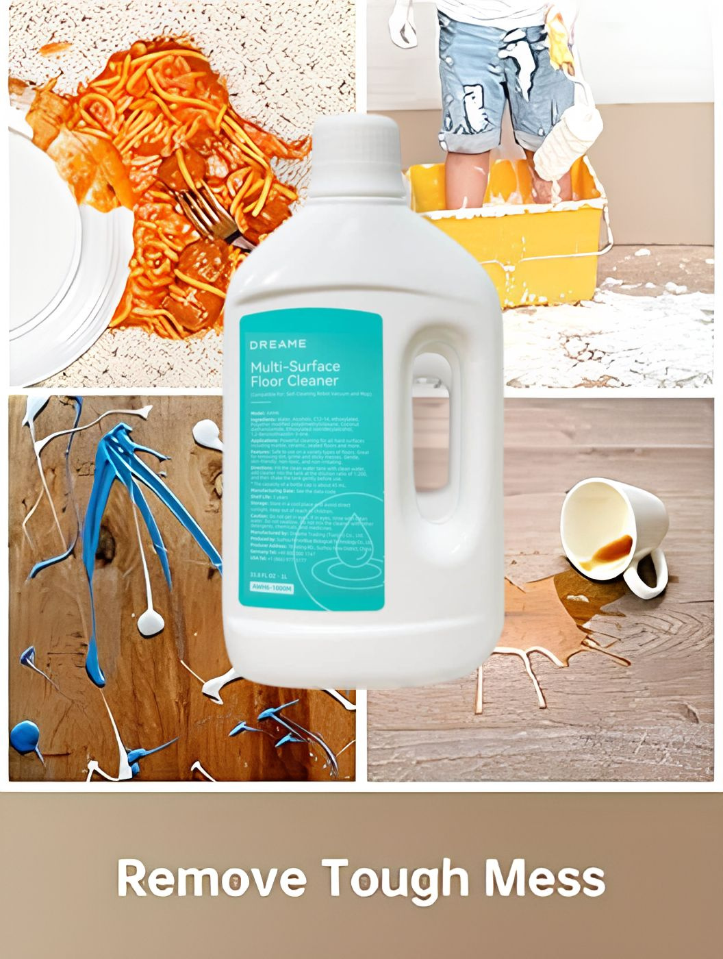 Жидкость для мытья полов Dreame Multi-Surface Floor Cleaner W10 W10 Pro ...