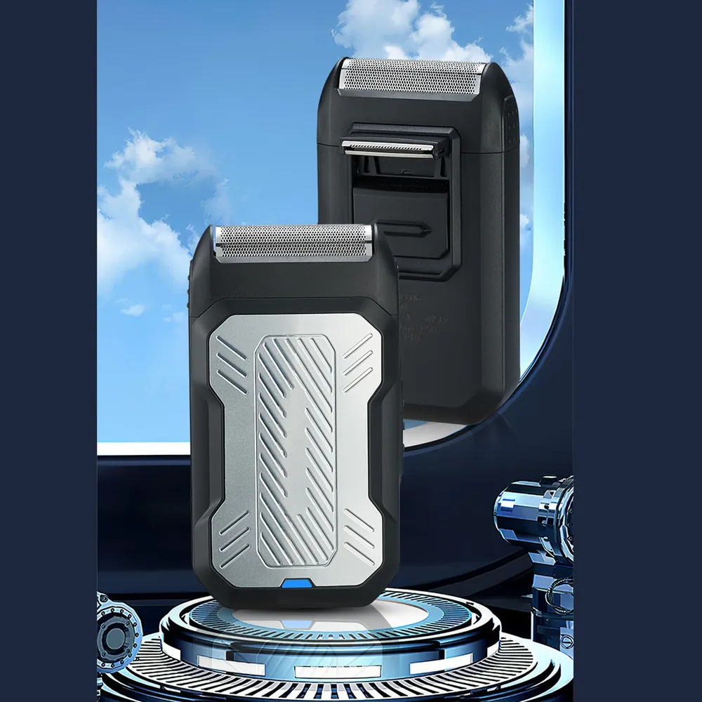 2-в-1 фольга-резак, USB, сменная головка, для бороды/лысых 20