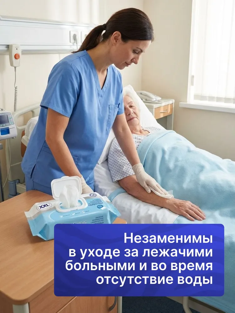 SALFETI Влажные полотенца XXL 2 упаковки по 60 шт универсальные большой размер салфетки протирочные полотенца одноразовые, 60 шт, фото 4