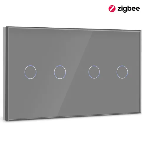 Сенсорный умный выключатель Zigbee 4 кнопки с Алисой и Яндекс 49