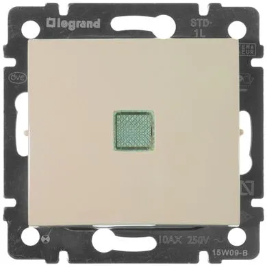 Оригинал!Выключатель с подсветкой Legrand Valena 695601 слоновая кость