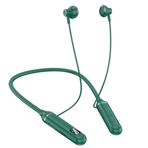 Наушники беспроводные с микрофоном, Bluetooth, USB Type-C, зеленый