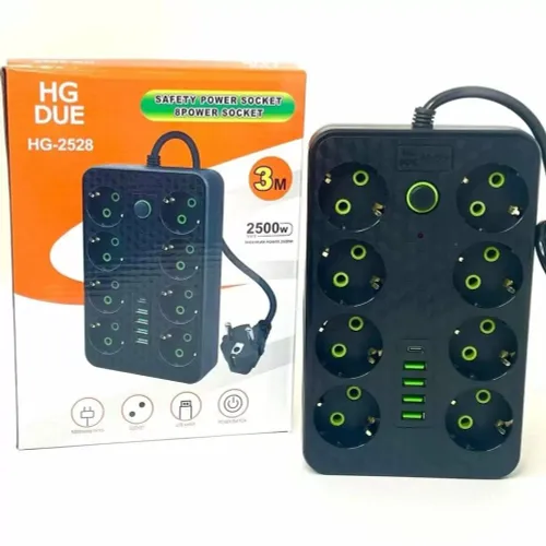 Мультифункциональный сетевой фильтр с USB и Type-C