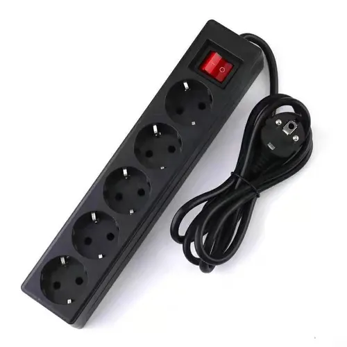 Сетевой удлинитель проводов 1.8 м с выключателем на 5 розеток 3500w