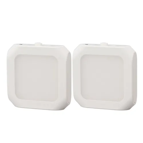 2 шт. ночник LED с датчиком освещенности, подключается в розетку, регулируемая яркость, автоматическ