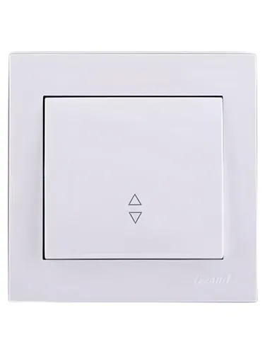 Lezard RAIN Выключатель проходной белый