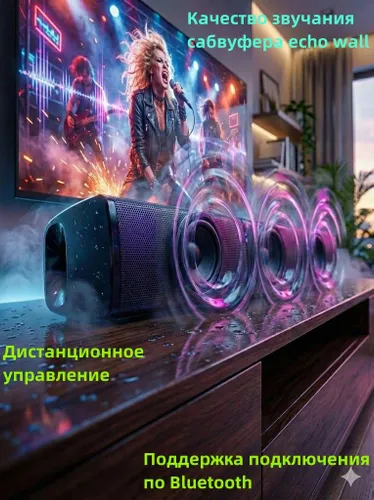 Cаундбар для телевизора с сабвуфером Высокая мощность дистанционного управления Стереосистема для те