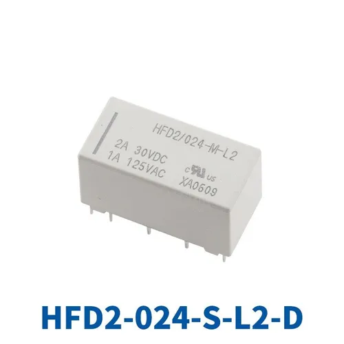 Реле герконовое HFD2-024-M-L2, 10 контактов, 1A, двойная катушка, стандартный тип
