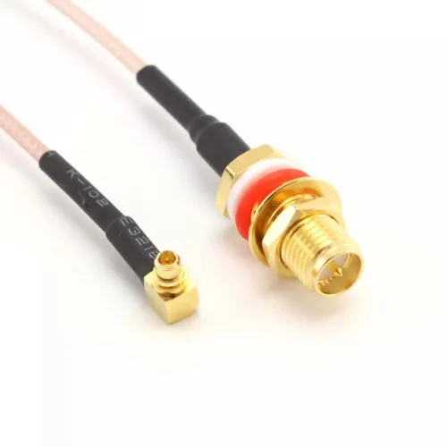 Пигтейл MMCX Right Angle/RP-SMA Female, 250 мм