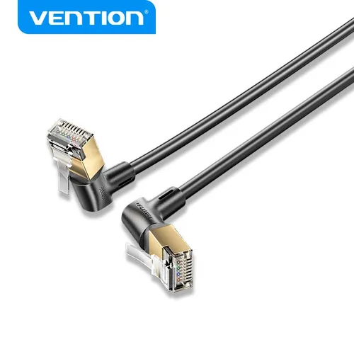 Патч-корд 1,5 метра cat.8 интернет кабель STP Vention Ethernet прямой RJ45 угловой 90 арт. IKLBG