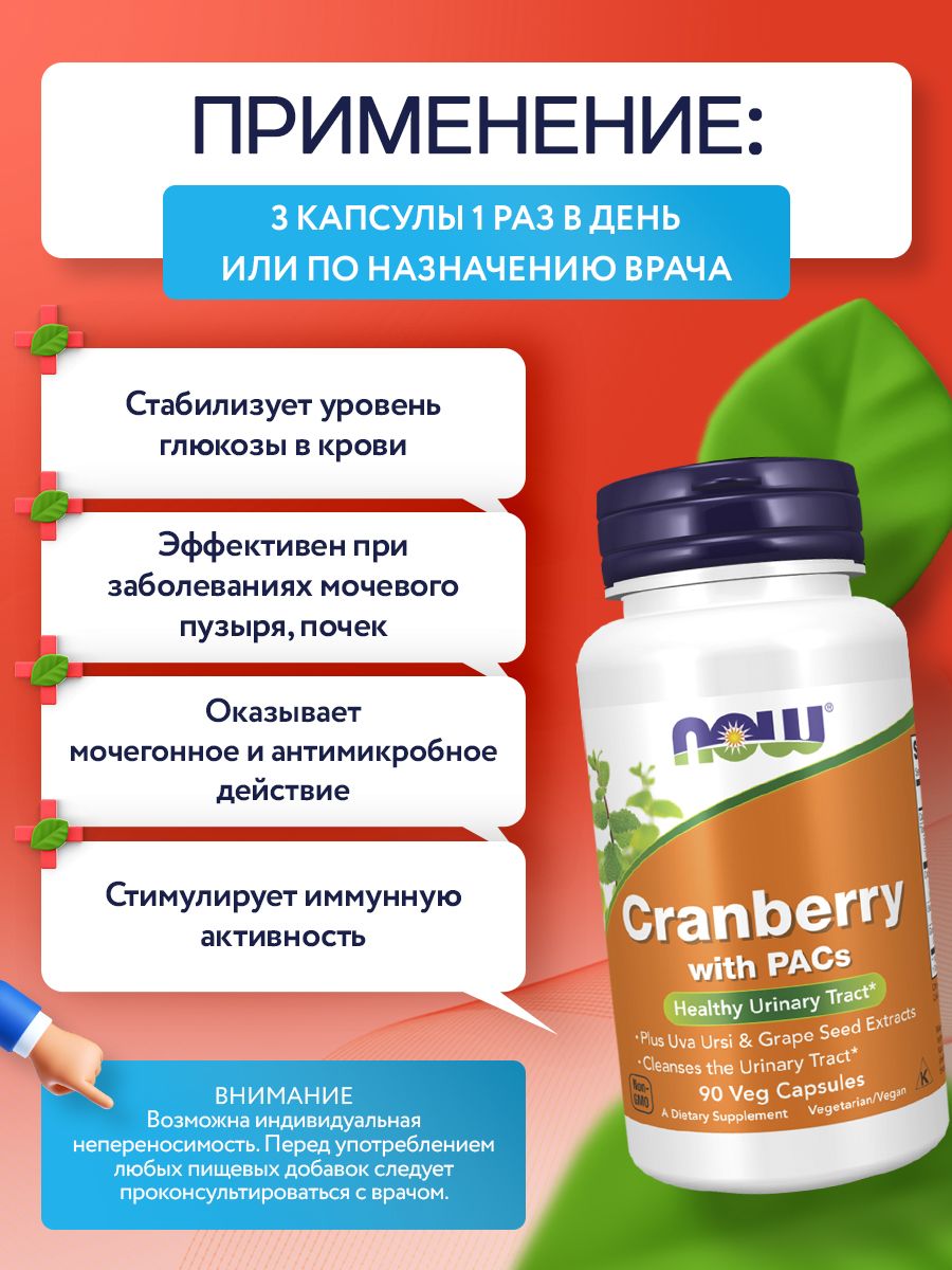 Now, STANDARDIZED CRANBERRY 90 капсул