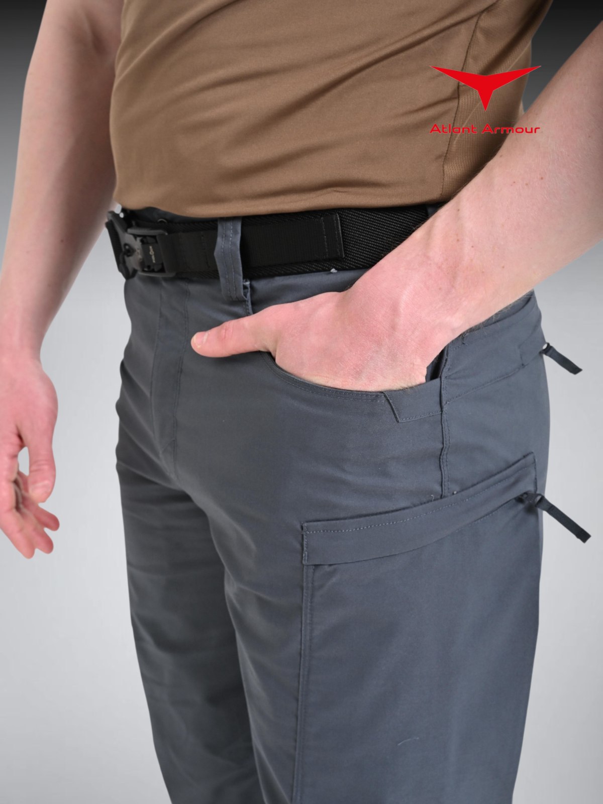 Брюки R орион мужские классические Atlant Armour СЕРЫЙ S