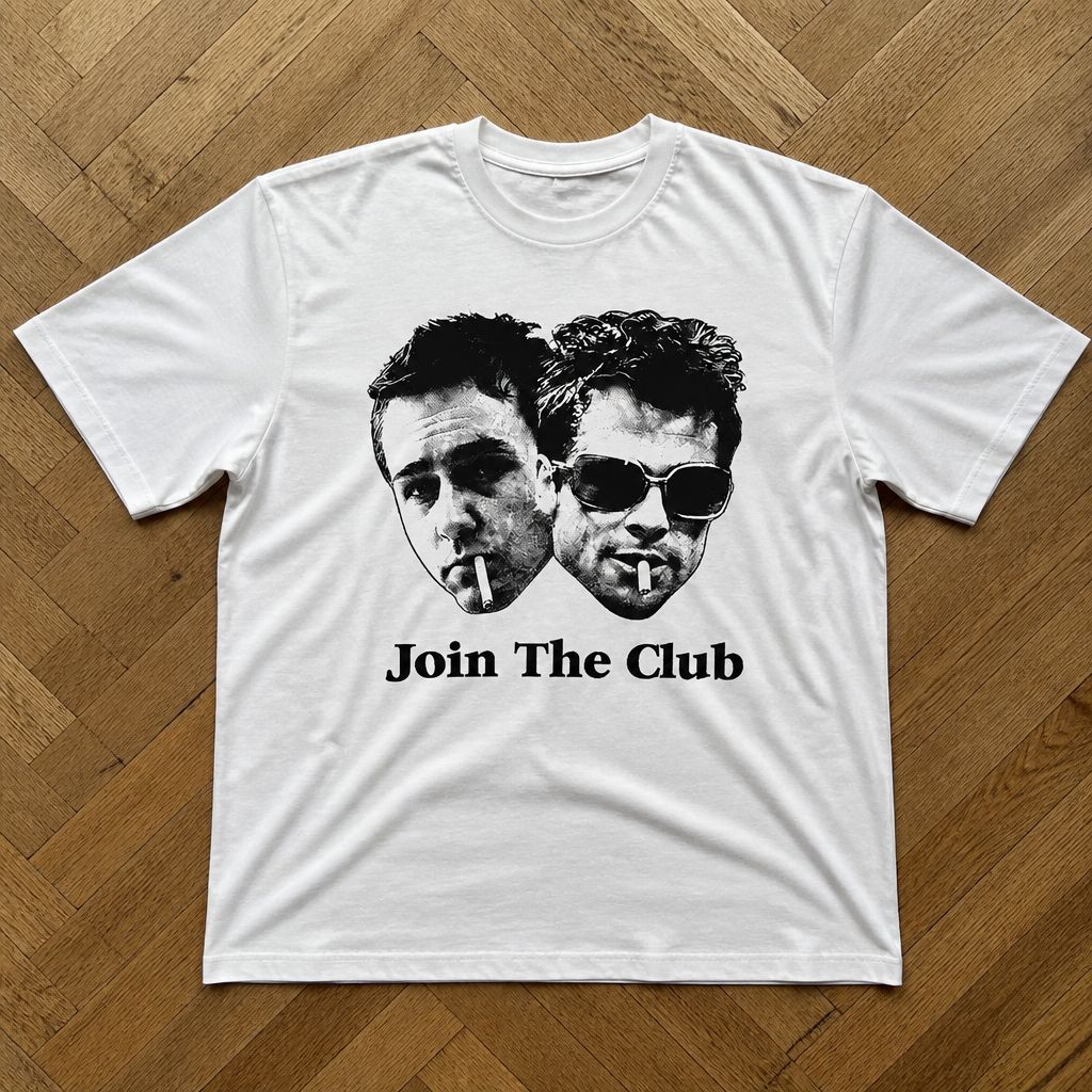 Футболка y2k Fight Club archive flat_lay