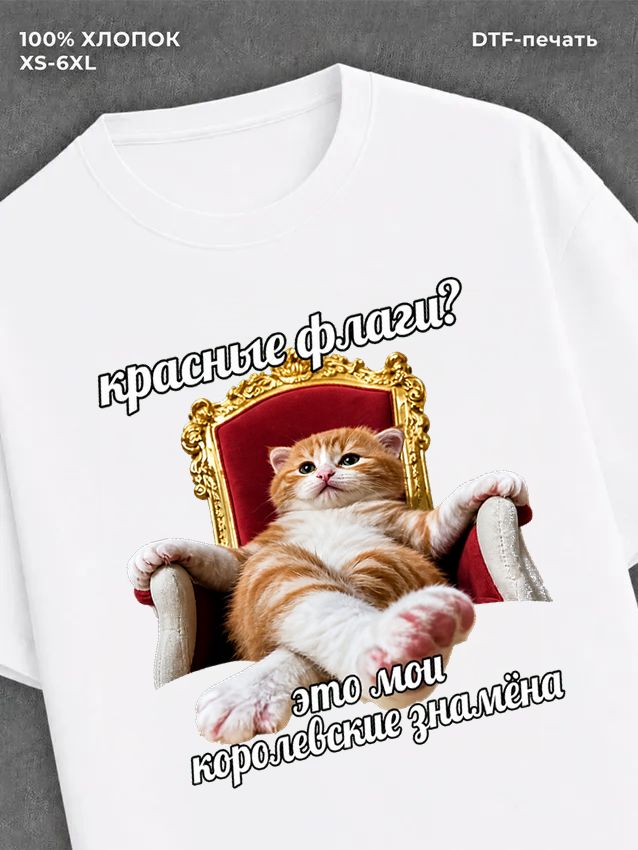 Футболка cat meme