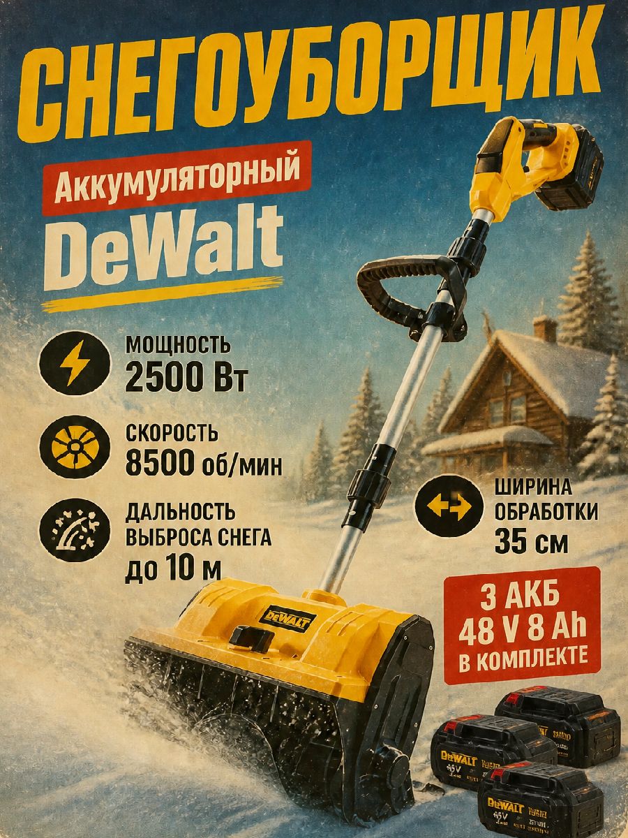 DeWalt 除雪机, 2.04 马力, 32 厘米