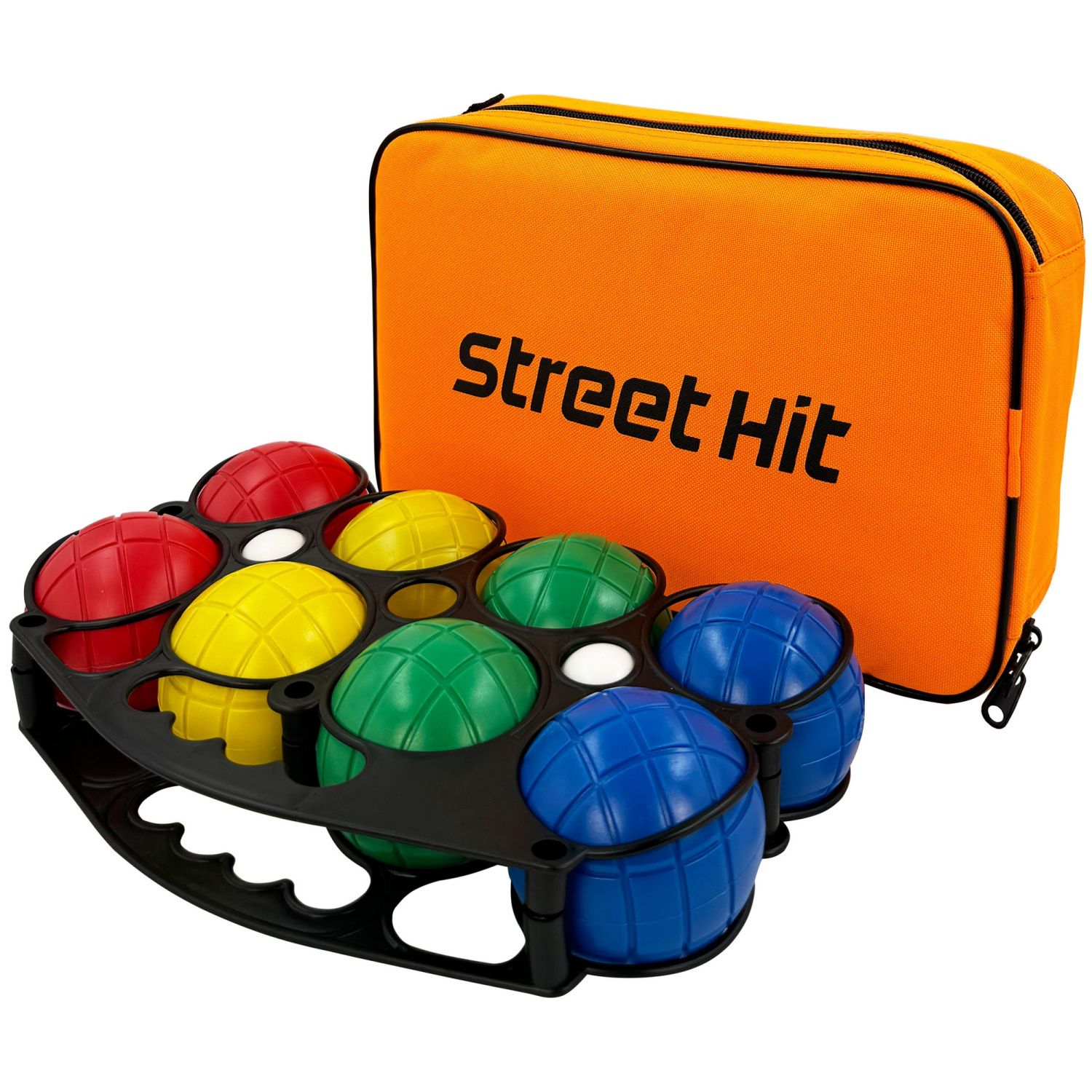 Набор для игры Street Hit Петанк, 8 шаров из пластика, красный+синий+зеленый+желтый  - купить с доставкой по выгодным ценам в интернет-магазине OZON (1415926423)